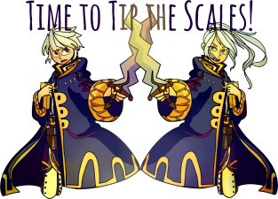 Time to Tip the Scales (Redrawn) Magnet