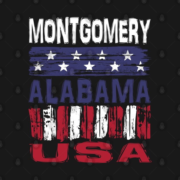 Montgomery Alabama USA T-Shirt by Nerd_art