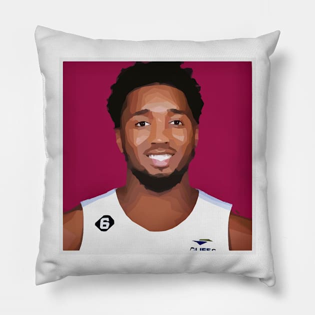 Donovan Mitchell Pillow by Playful Creatives