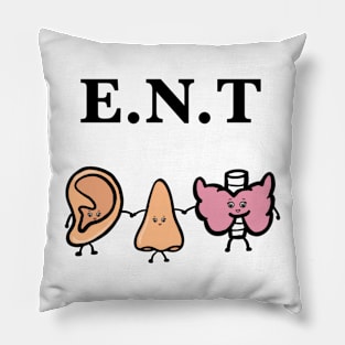 Ear nose and throat ent doctor funny art Pillow