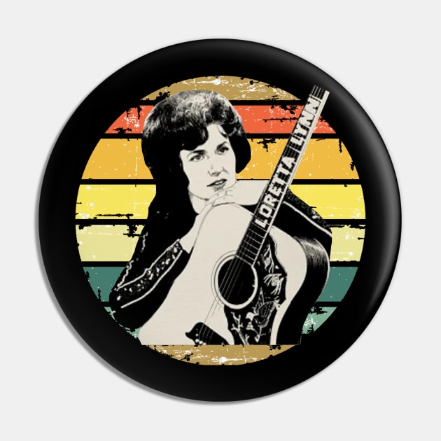 Loretta Lynn//Retro Vintage Pin by kilshamy