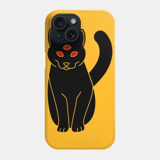 Black Cat Third Eye Phone Case