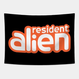 Resident Alien Logo Tapestry