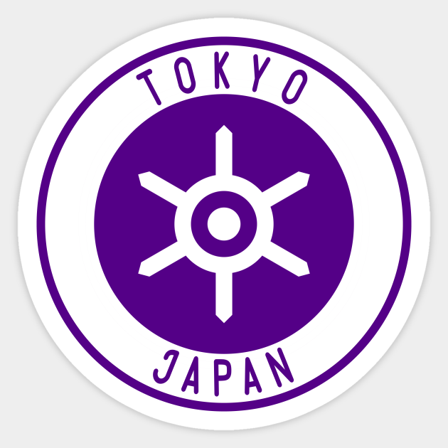 Tokyo Japan Flag Decal Tokyo Flag Japan Sticker Teepublic