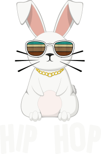 Easter Hip Hop Bunny Rabbit Magnet