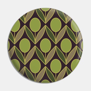 Olives - Mediterranean pattern Pin