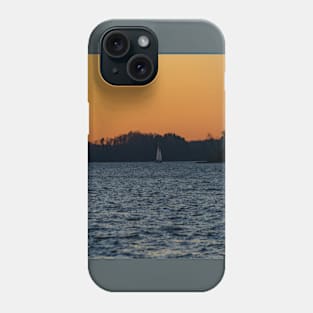 Sailing away at Sunset Phone Case