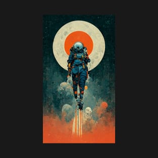 Space Jump Retro Vintage Sci Fi design T-Shirt