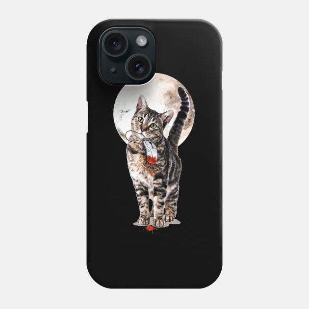 Cat vs. Mouse, Purfect hunter in the Digital Edition, Humor, Cats, Technology, cats lovers design Phone Case by Collagedream