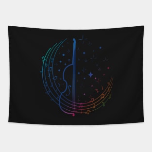 Violin Music Notes Tapestry