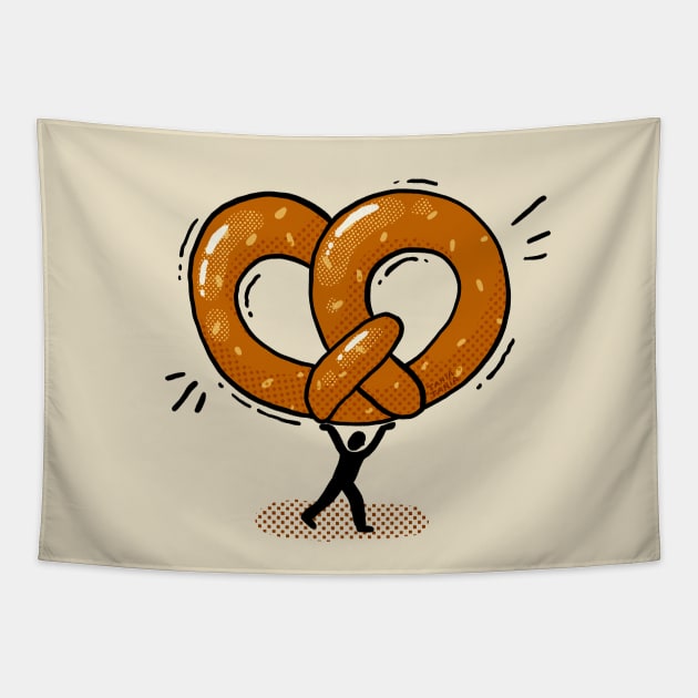 Gigantic Pretzel Tapestry by Tania Tania