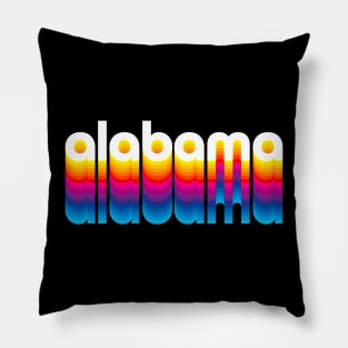 Alabama Pride - I Love Alabama - Vintage Alabama T-Design Pillow