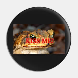 Kiss me toad face mask Pin