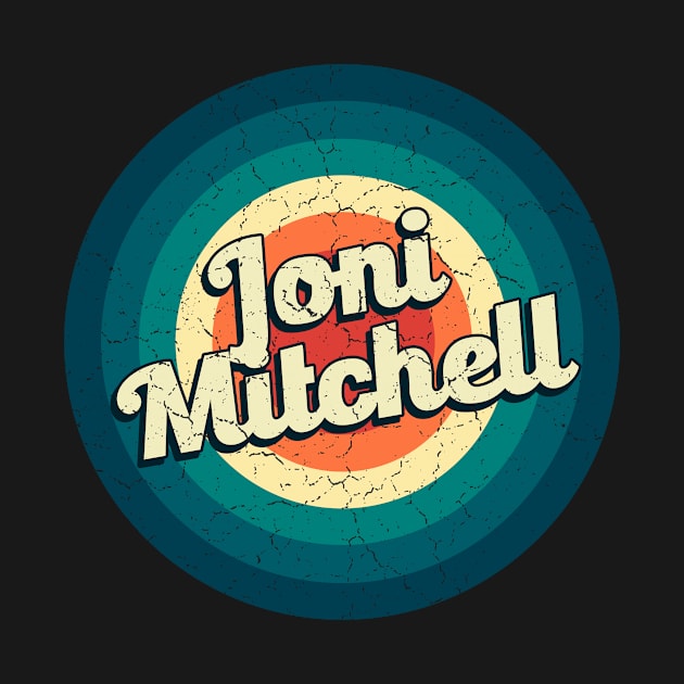 Graphic joni Name Retro Vintage Circle by Mysterious Astral City