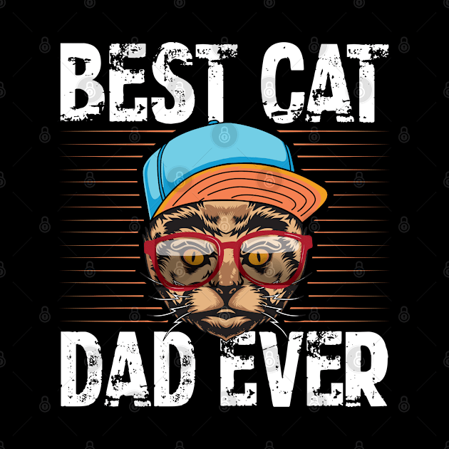 Best Cat Dad Ever | Kitten Cat Owner Cats by Streetwear KKS