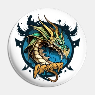 Graffiti Paint Dragon Creative Pin