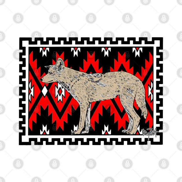 El Coyote SouthWestern Indian Motif by patfish