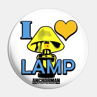 Anchorman I Love Lamp Bright Logo Pin