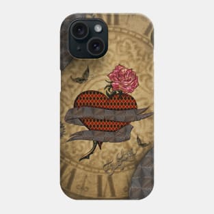 Steamgearspunk, wonderful heart Phone Case