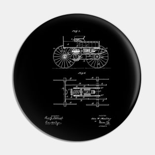 Electric Car Vintage Patent Drawing Pin