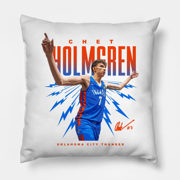 Chet Holmgren Pillow by Juantamad