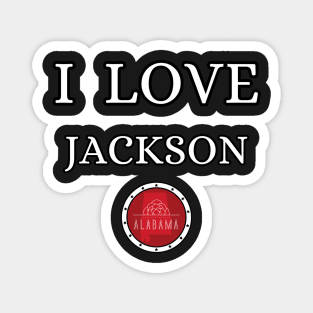 I LOVE JACKSON | Alabam county United state of america Magnet