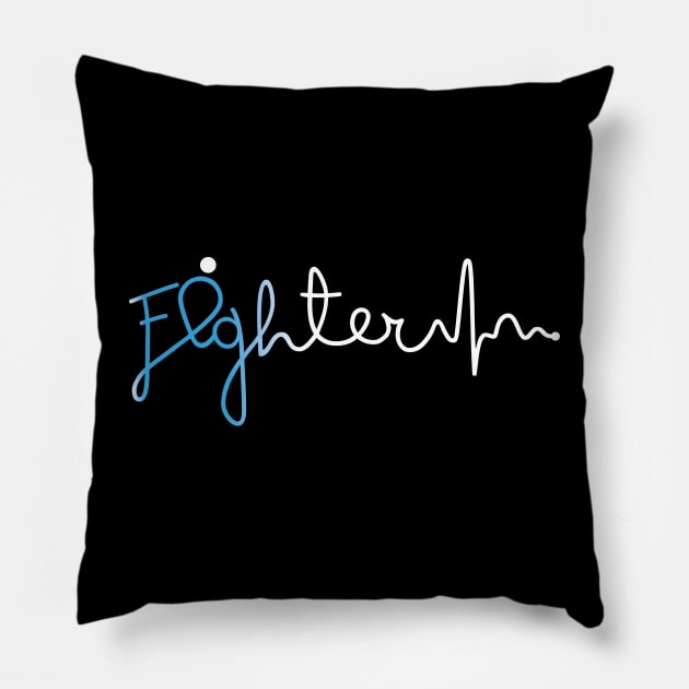 Fighter- Lymphedema Gifts Lymphedema Awareness Pillow by AwarenessClub