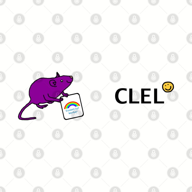 Clel and Purple Rat Essential Employee meme by ellenhenryart