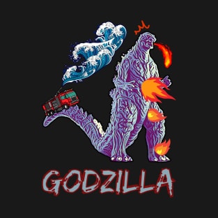 Funny Godzilla - Godzilla Self Burn T-Shirt