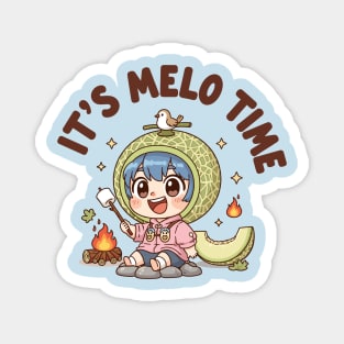 Melon Camping Adventure Magnet