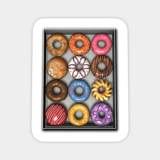 Box of Doughnuts Magnet by BonniePhantasm