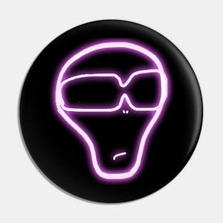 Neon Alien d00d Pin