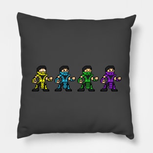 Pixel Kombat Ninjas Pillow