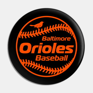 Orioles 80s Retro Ball Pin