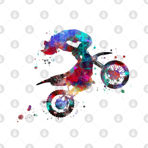 Motocross dirt bike by RosaliArt