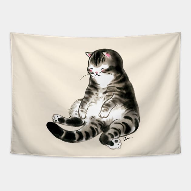 Relax cat Tapestry by juliewu