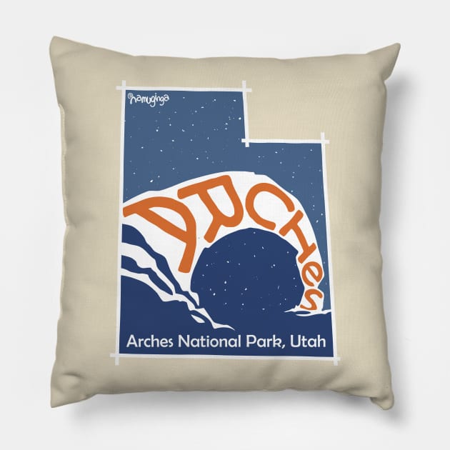 Arches National Park Pillow by Namuginga