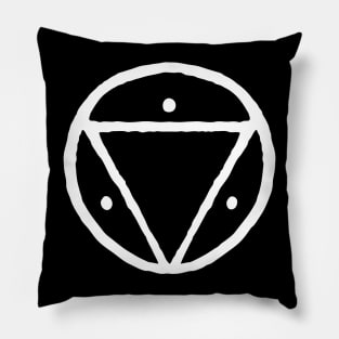 Flooded Tomb Sigil - White Pillow