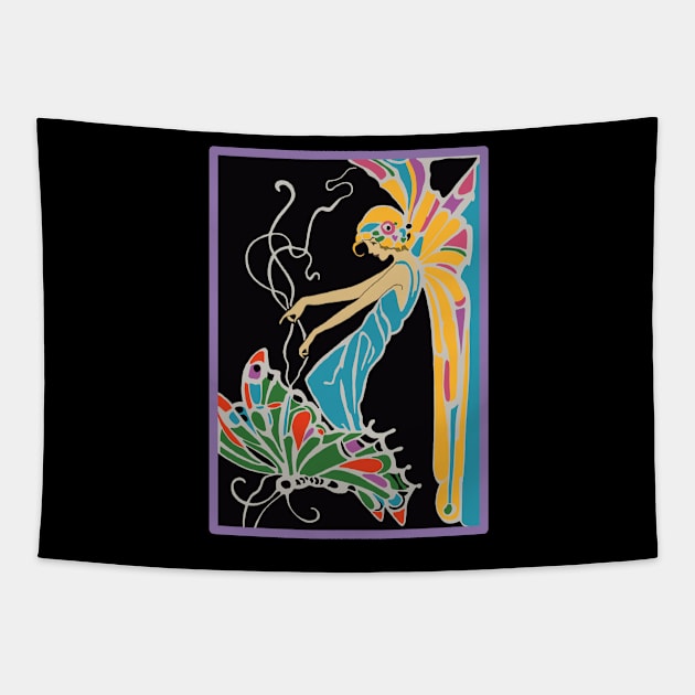 Butterfly girl 1 Tapestry by Soth Studio