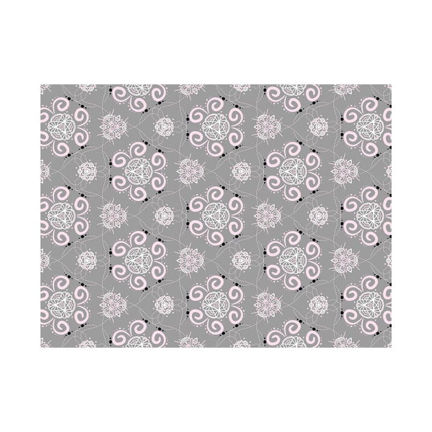 Pink and Gray Pattern by TaylorMineo