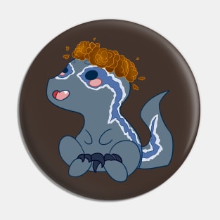 Autumn Chibi Blue Raptor Pin