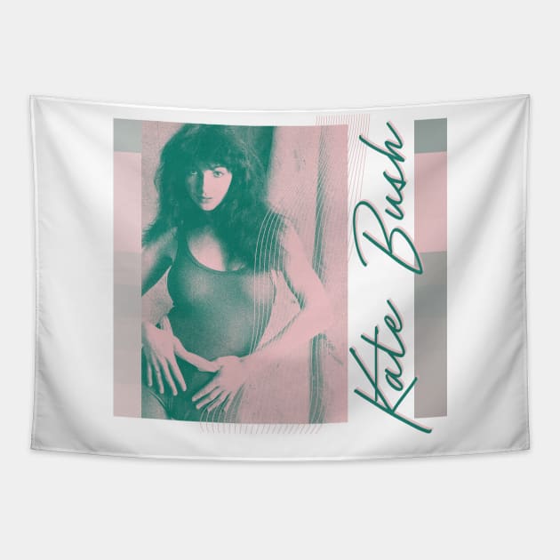 Kate Bush / Retro Aesthetic Style Fan Art Tapestry by unknown_pleasures