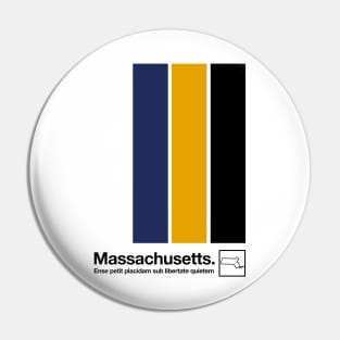 Massachusetts // Original Minimalist Artwork Poster Design Pin