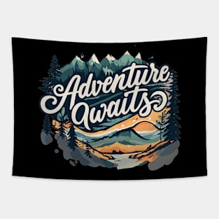 "Adventure Awaits" Tapestry