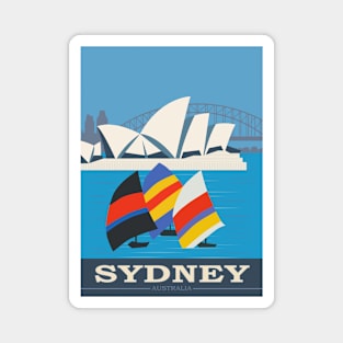 Vintage Travel Poster | Sydney Australia Magnet