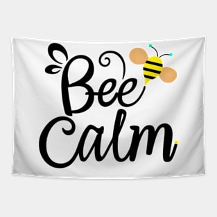 Funny bee meme "bee calm" Tapestry