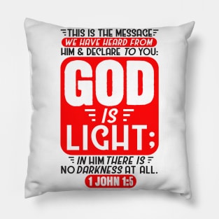 1 John 1:5 Pillow