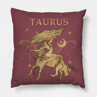 Taurus zodiac sign Pillow