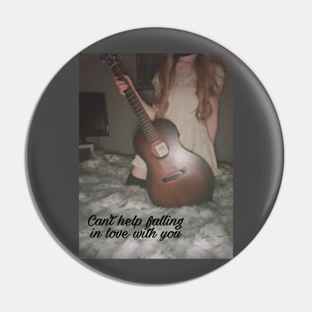 Guitar Girl (Version 1) Pin by LittleBowAlice