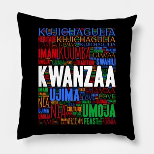 Kwanzaa 7 Principles Celebration Pillow